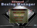 Главное меню Universal Boxing Manager