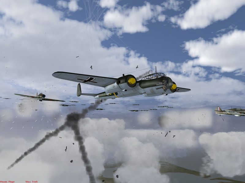 Air Battles: Sky Defender Дым от подбитого самолета