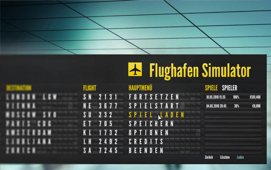 Airport Simulator Таблица с расписанием