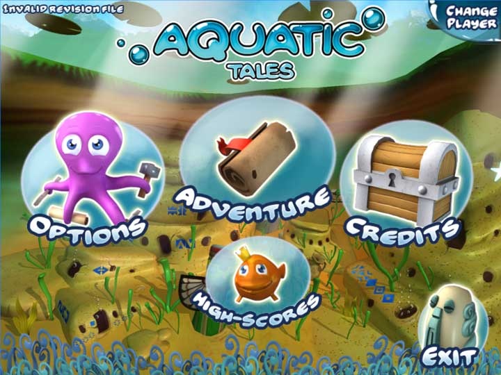 Aquatic Tales Меню Aquatic Tales