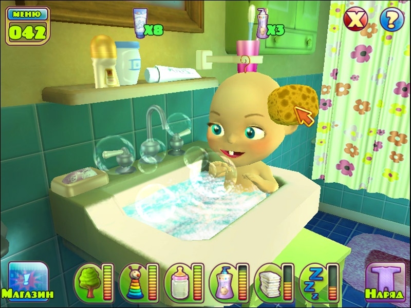 Baby Luv В ванной