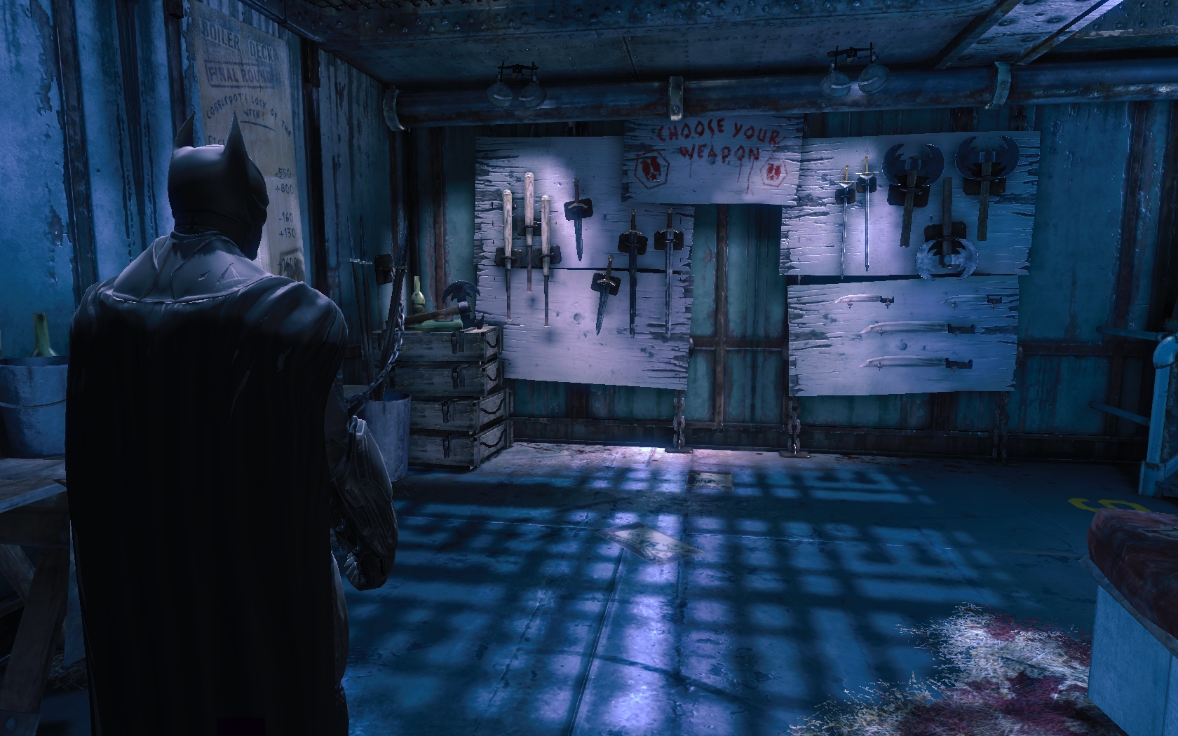 Batman: Arkham Origins Комната с оружием