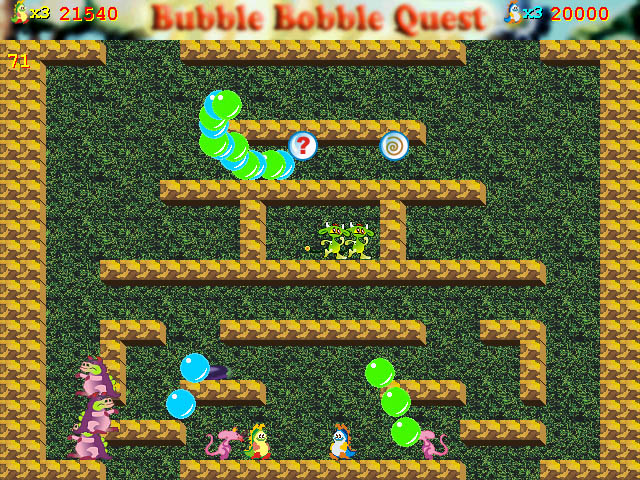 Bubble Bobble Quest Геймплей