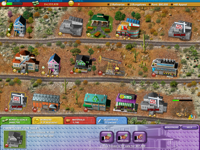 Build-a-lot 2: Town of the Year Геймплей