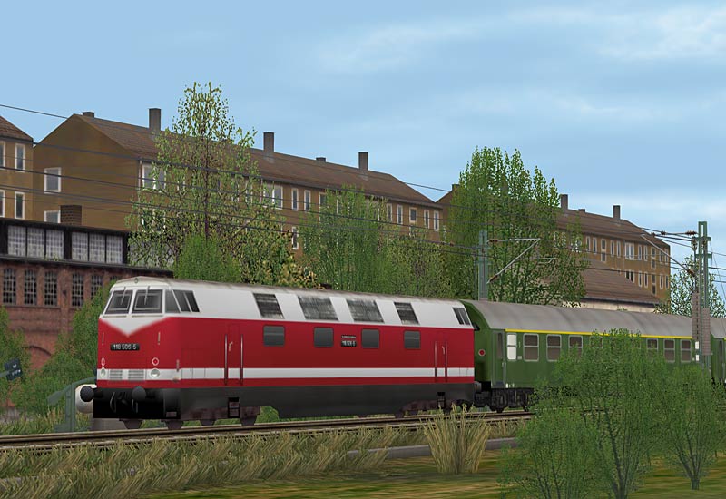 EEP Virtual Railroad 4 Локомотив с вагонами