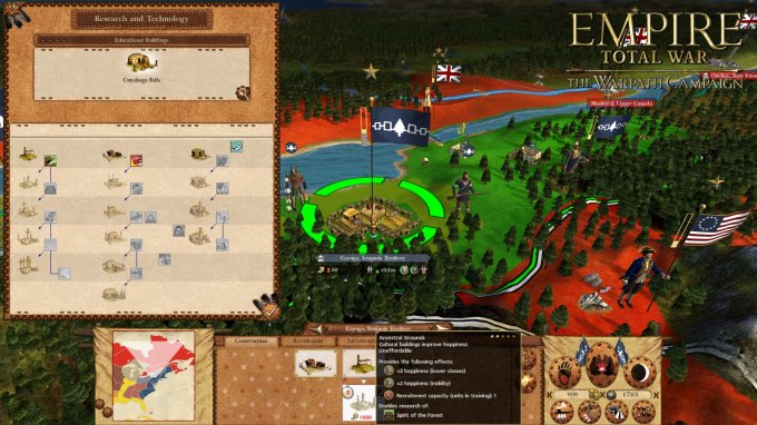 Empire: Total War - The Warpath Campaign Игровой процесс