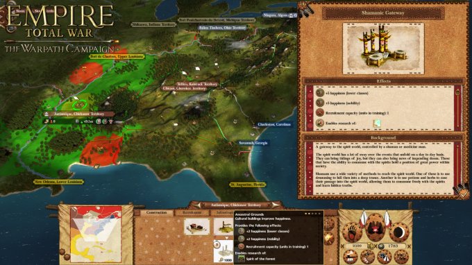 Empire: Total War - The Warpath Campaign Геймплей