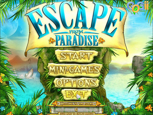 Escape from Paradise Меню игры