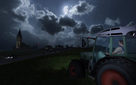 Farming Simulator 2009 Ночью работа не прекращается