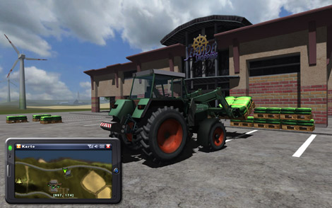 Farming Simulator 2009 Трактор на стоянке