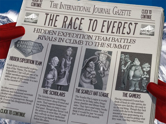 Hidden Expedition: Everest Газета в руке