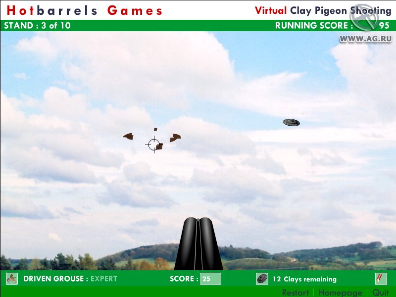 Hotbarrels Clay Pigeon Shooting Геймплей