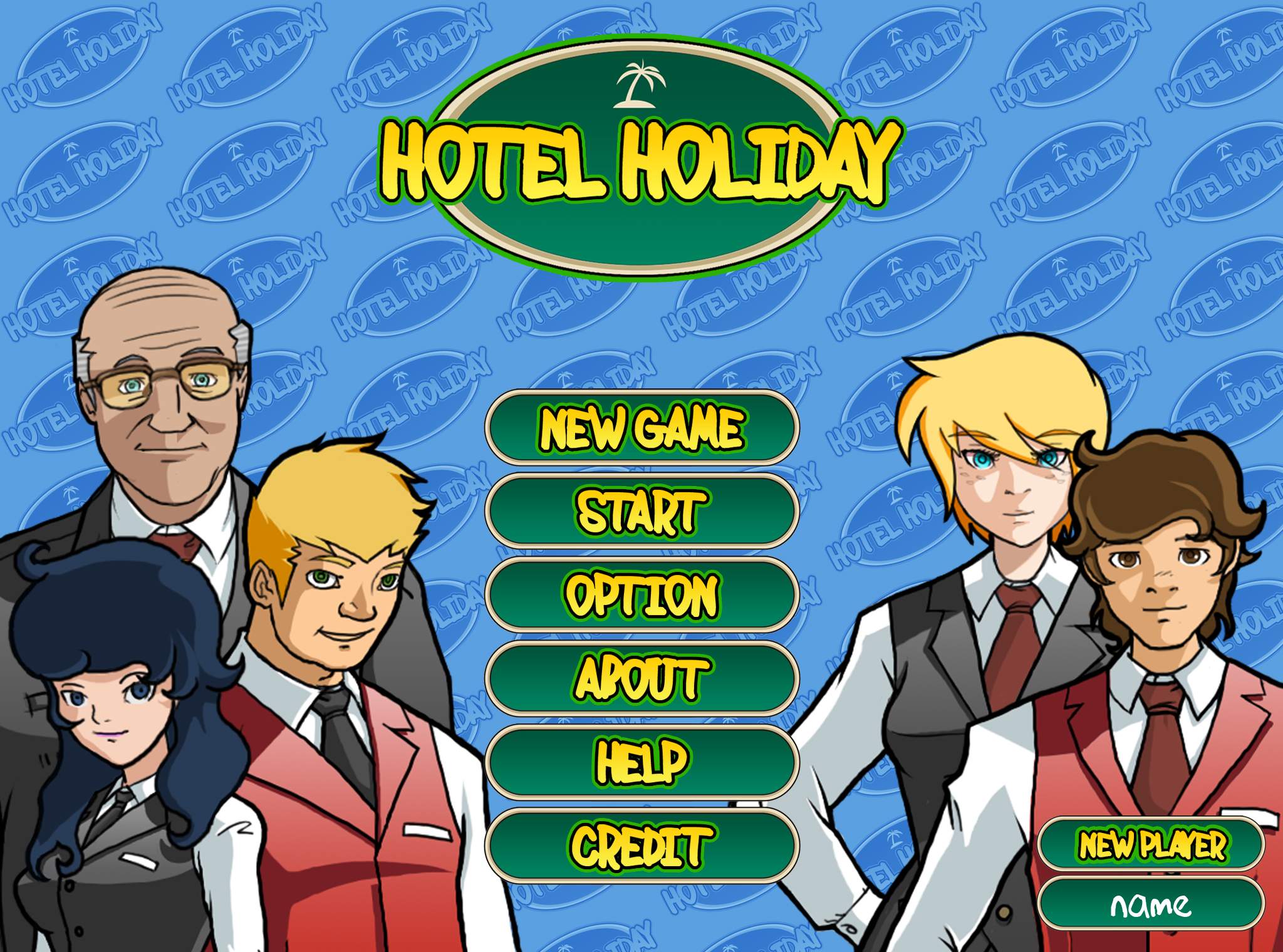 Hotel Holiday Меню игры