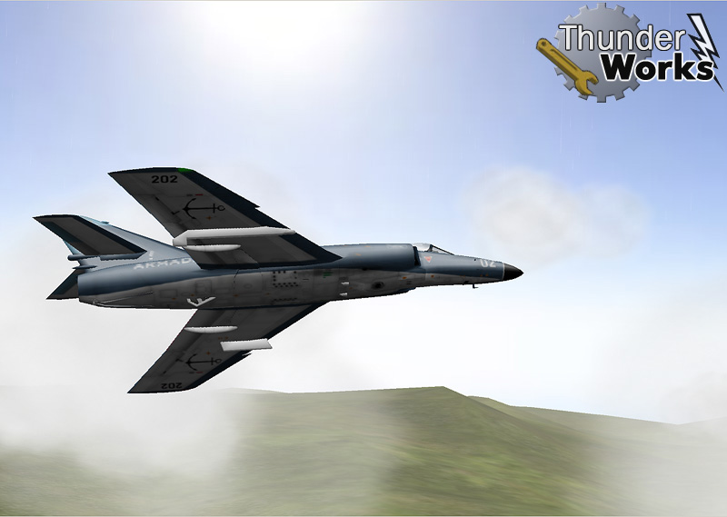 Jet Thunder: Falkands/Malvinas Истребитель в небе