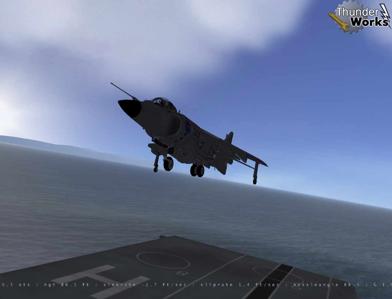 Jet Thunder: Falkands/Malvinas Самолет на взлете