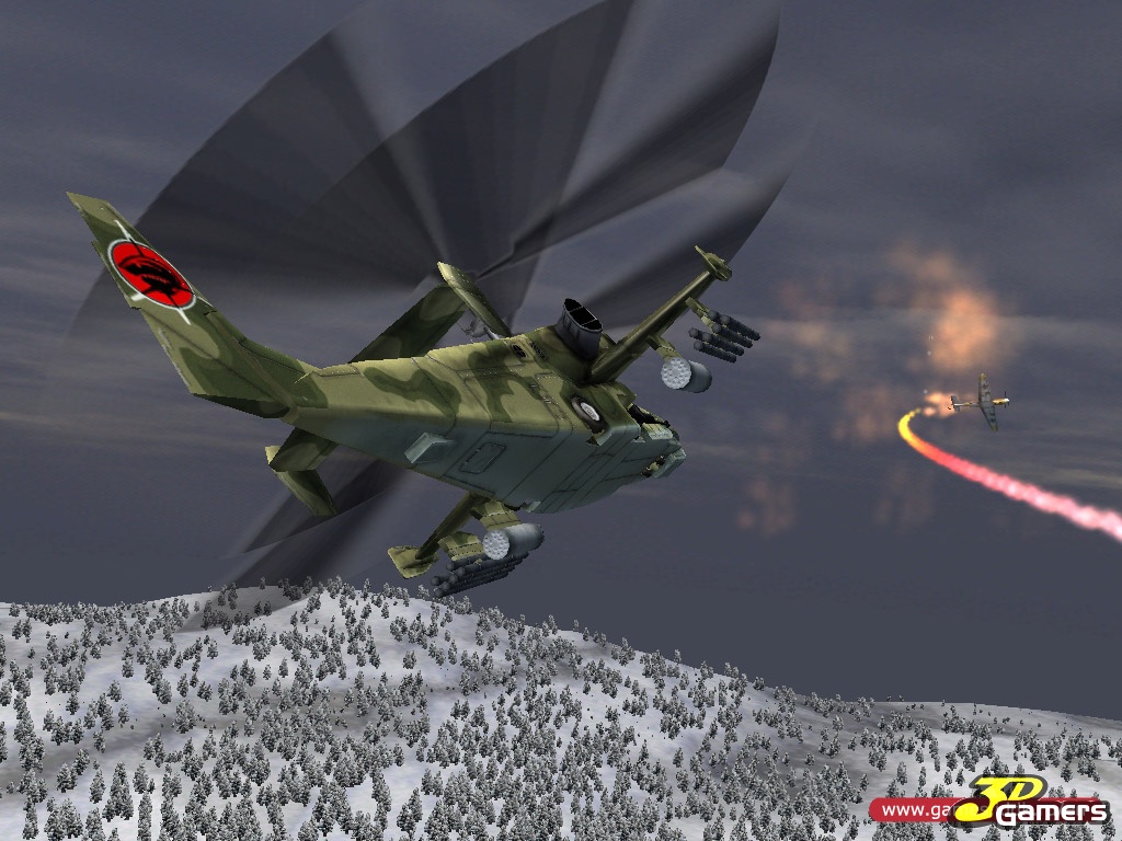 Красная акула 2: Ликвидация Хоссманна Двупропеллерный вертолет