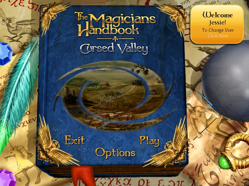 The Magician's Handbook: Cursed Valley Меню игры