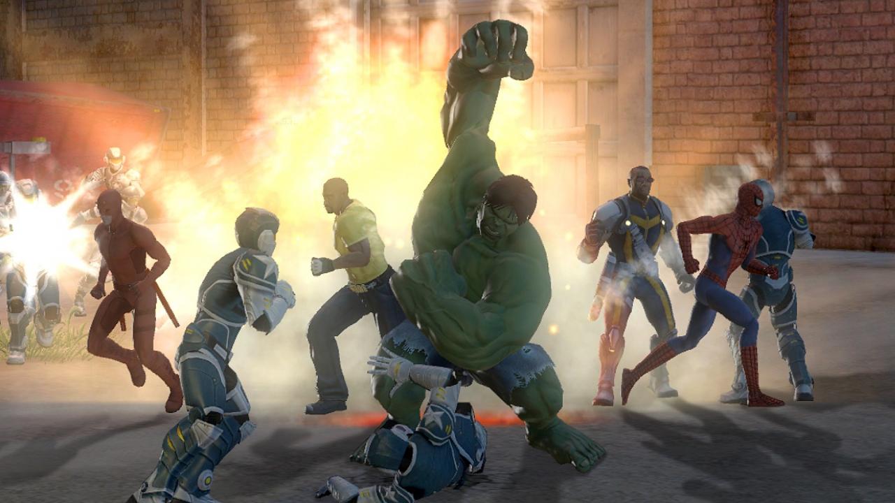 Marvel Ultimate Alliance 2: Fusion Халк в работе