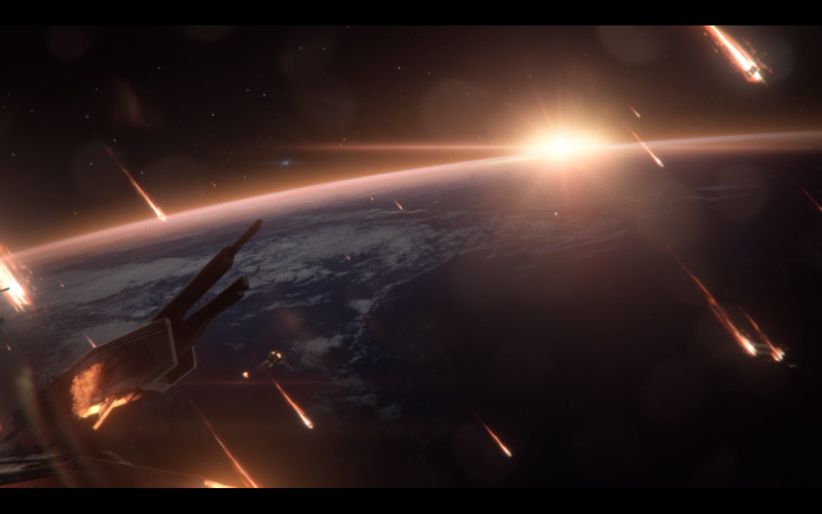 Mass Effect 3 Земля - вид с космоса