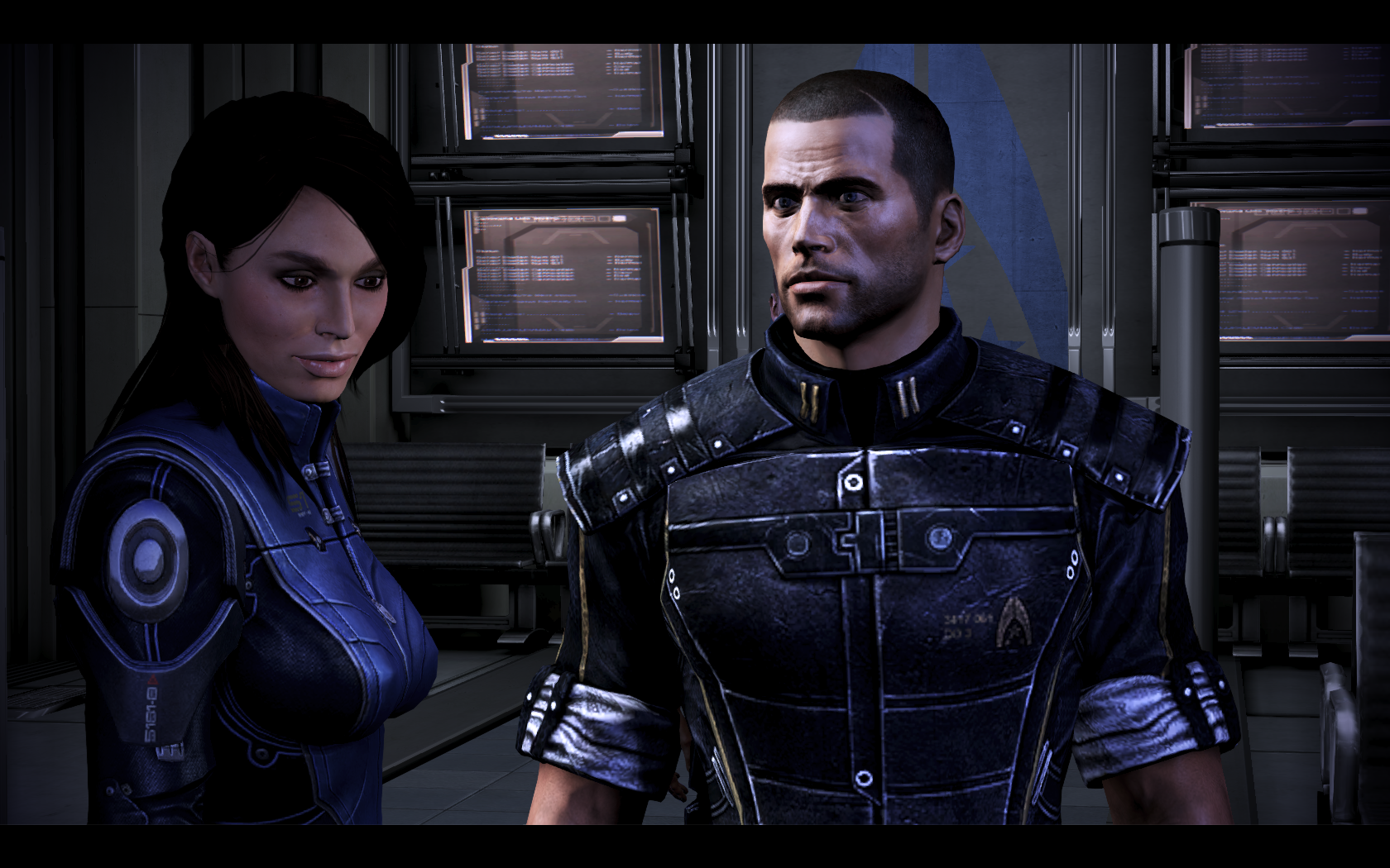Mass Effect 3 Шепард и Эшли