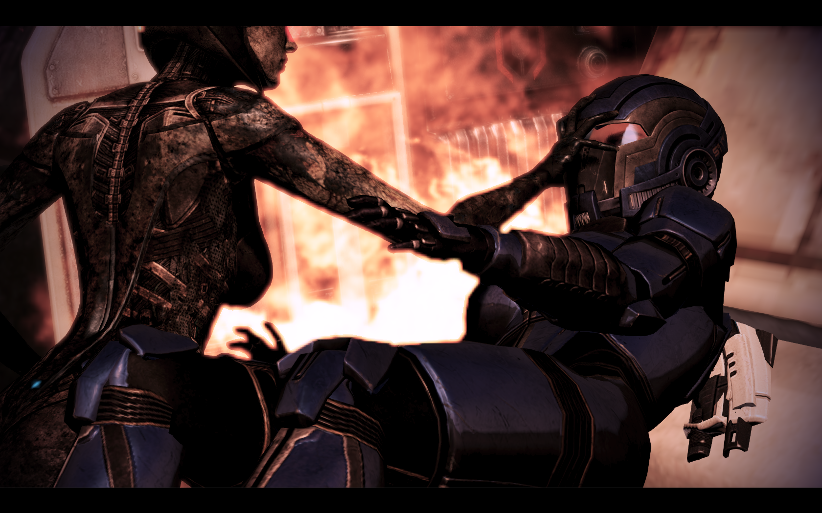 Mass Effect 3 Эшли страдает от Евы