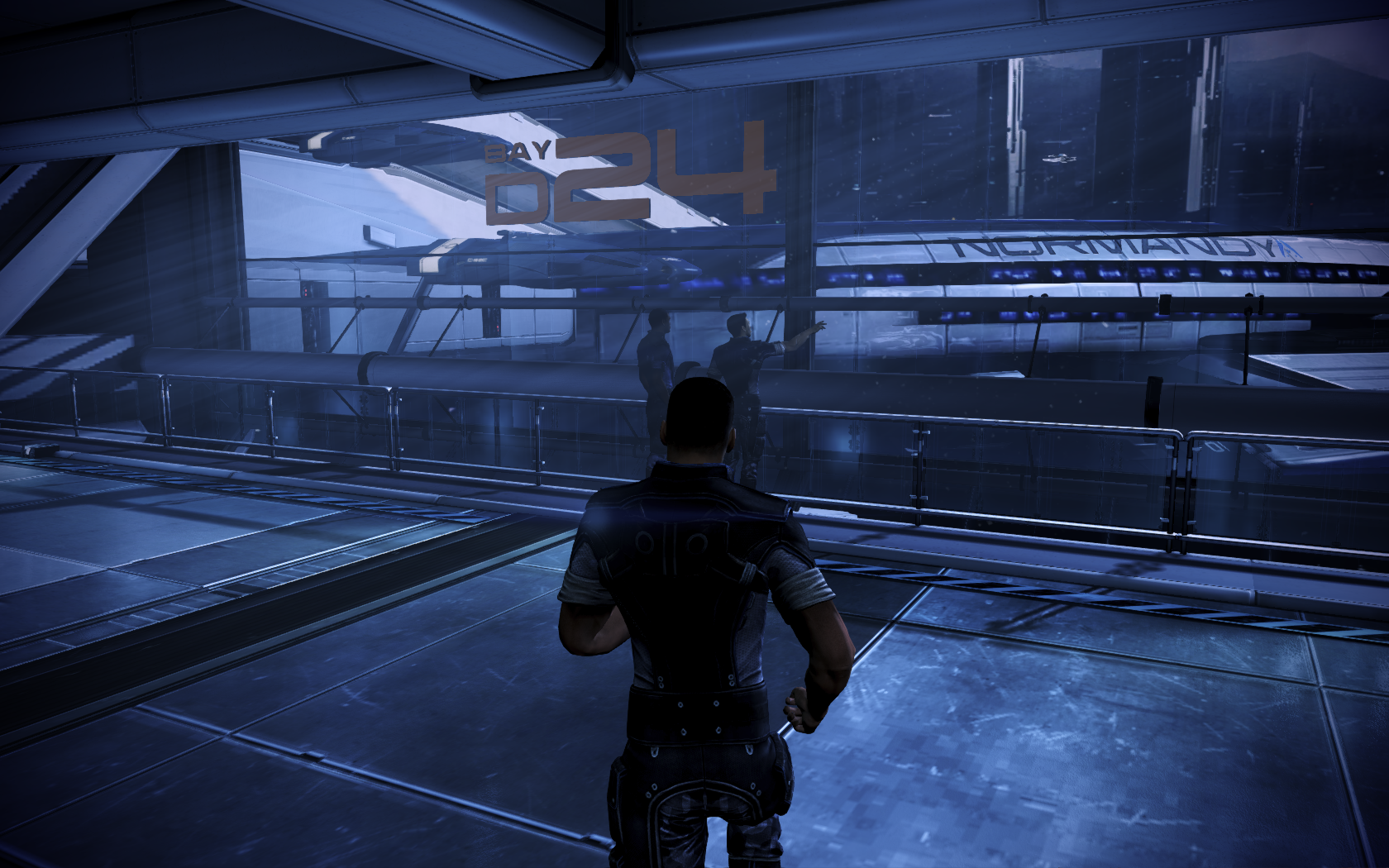 Mass Effect 3 Вид на Нормандию