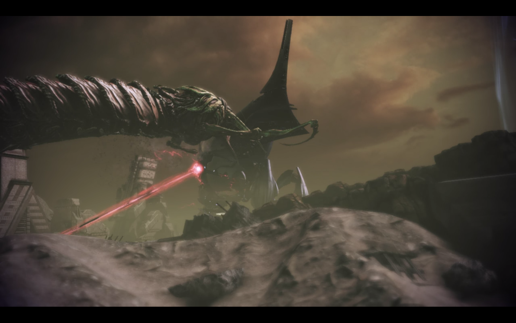Mass Effect 3 Молотильщик атакует Разрушителя