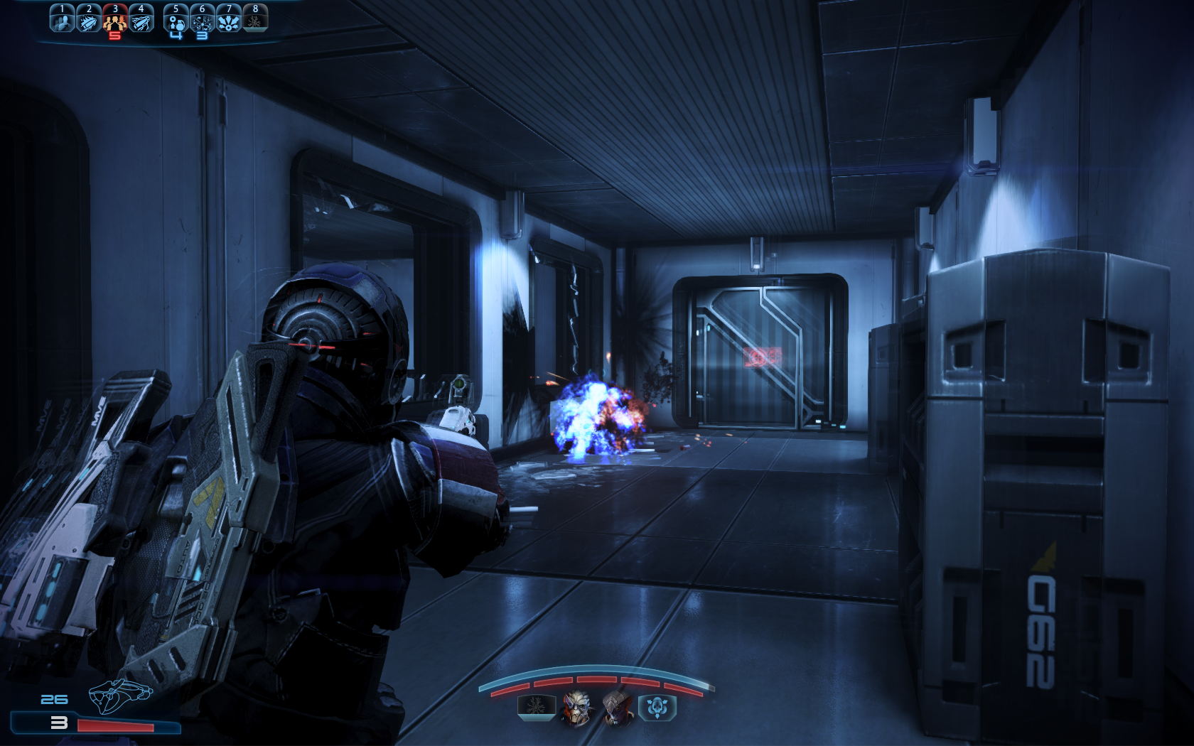 Mass Effect 3 Противник страдает