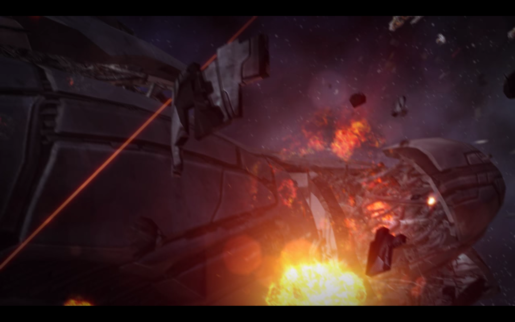 Mass Effect 3 Взрыв дредноута