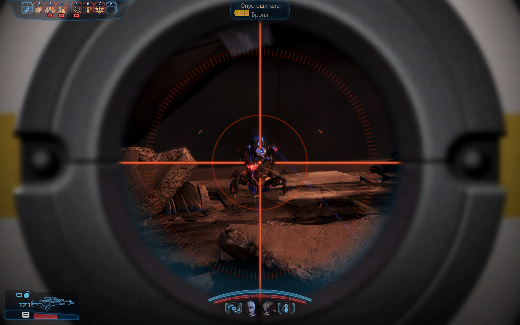 Mass Effect 3 Стреляем в Опустошителя
