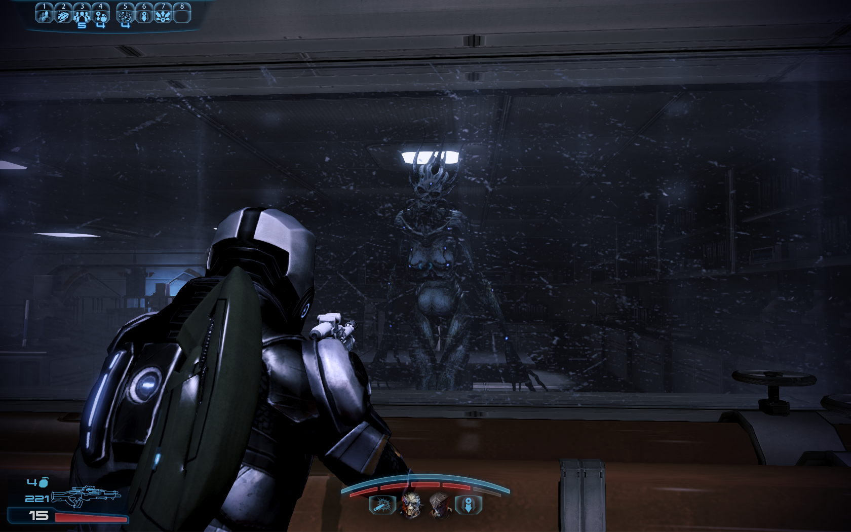 Mass Effect 3 Баньши за стеклом