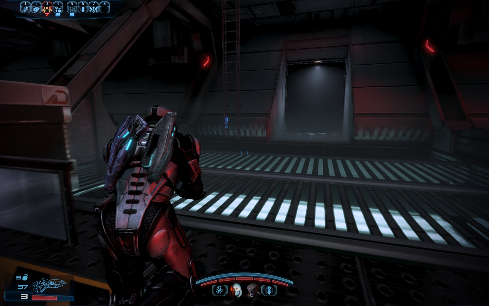 Mass Effect 3 Бежим к лестнице