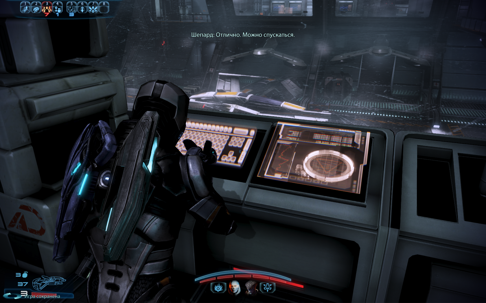 Mass Effect 3 Истребитель готов пробить половину базы врага
