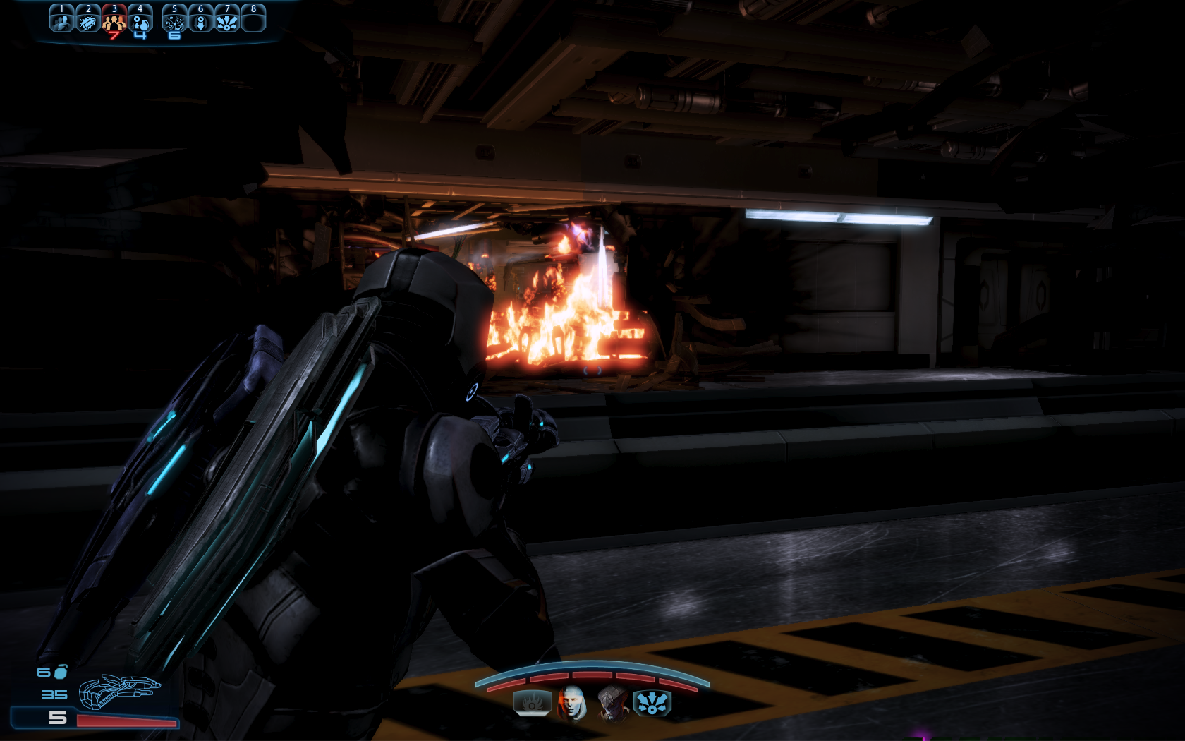 Mass Effect 3 Результаты тарана пустым истребителем