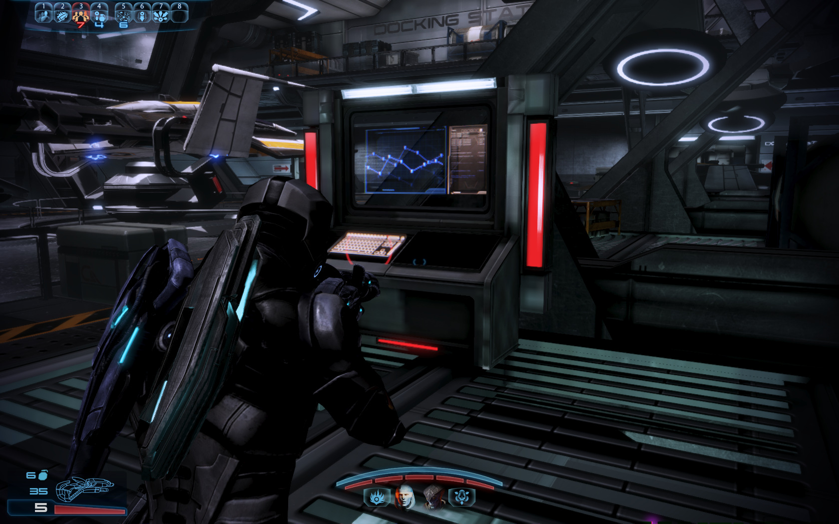 Mass Effect 3 Терминал для запуска истребителя