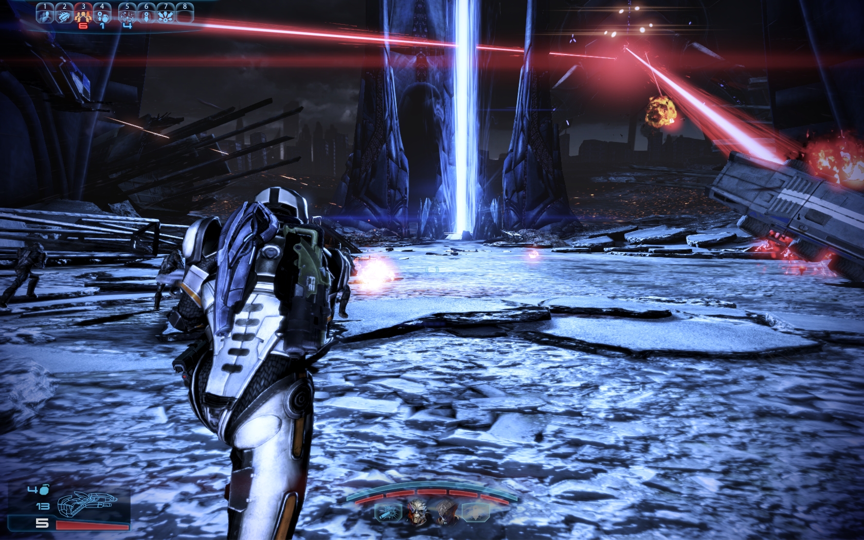 Mass Effect 3 Вот в таких условиях проходит эвакуация