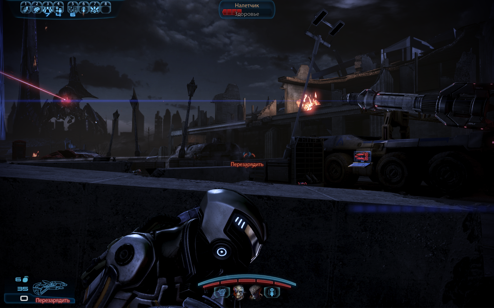 Mass Effect 3 На фоне руин и Жнеца