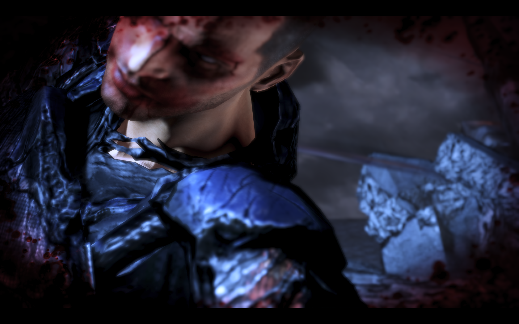 Mass Effect 3 Раненный Шепард