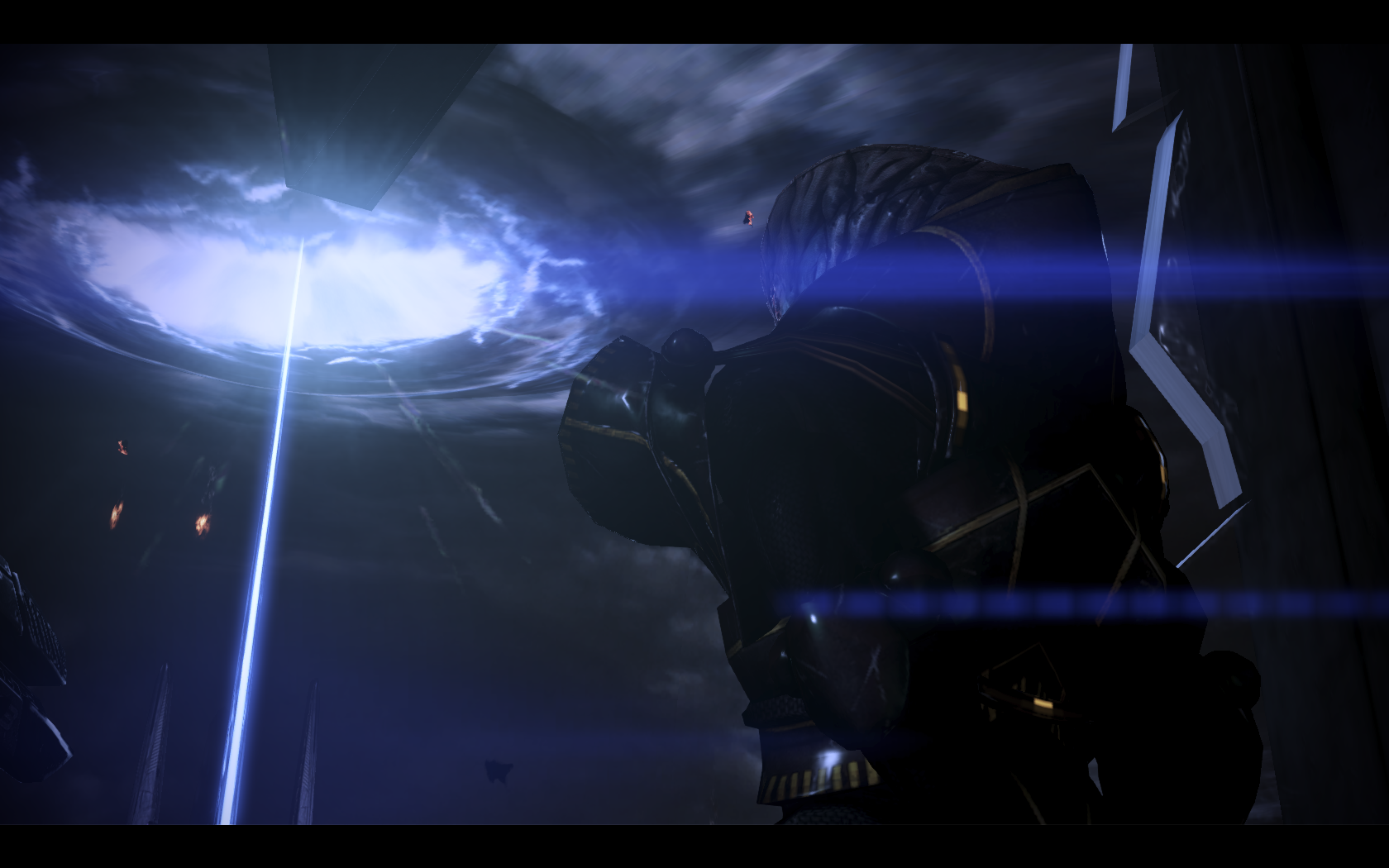 Mass Effect 3 Явик смотрит на телепорт