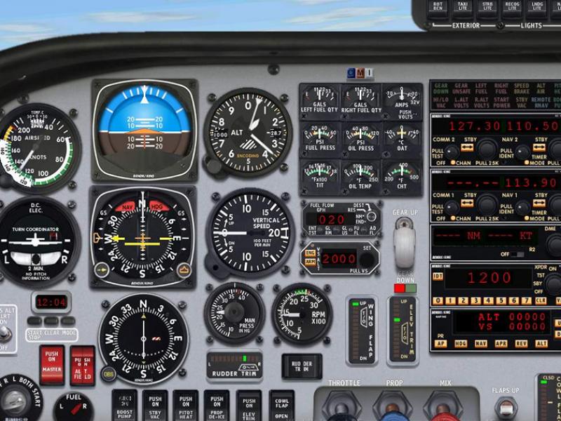Microsoft Flight Simulator 2000 Пульт управления