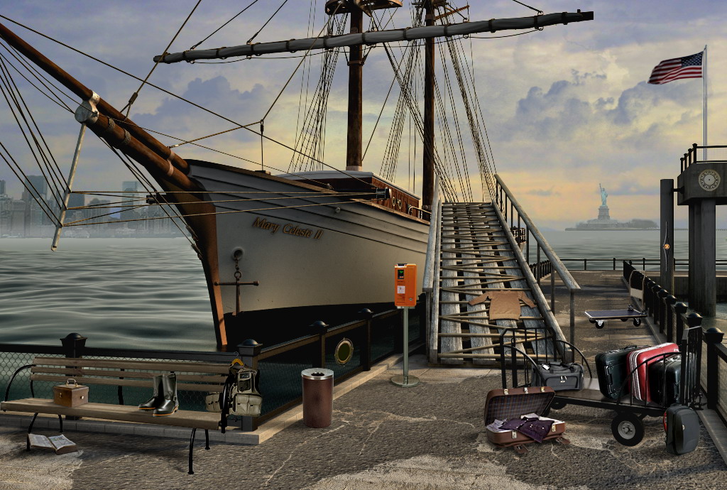 The Mystery of the Mary Celeste Судно в гавани