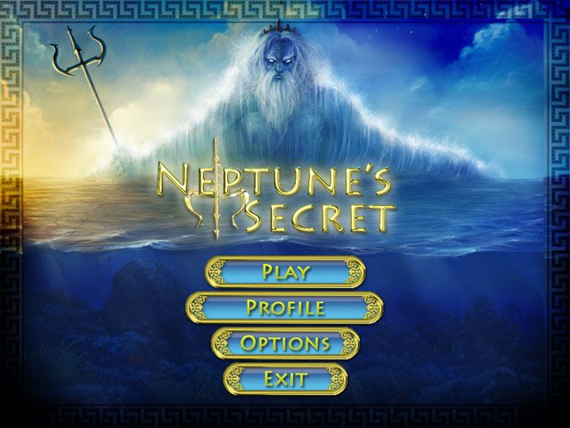 Тайны Нептуна Меню игры