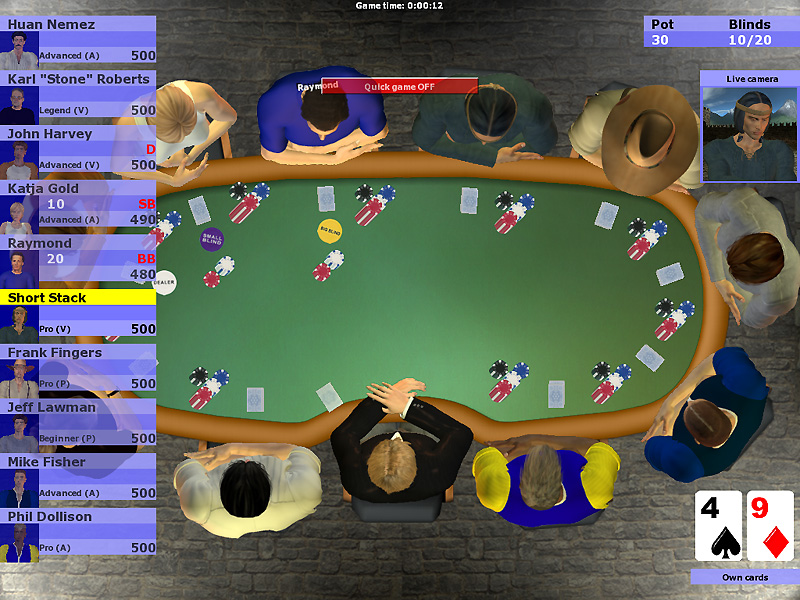 Poker Simulator Игровой процесс