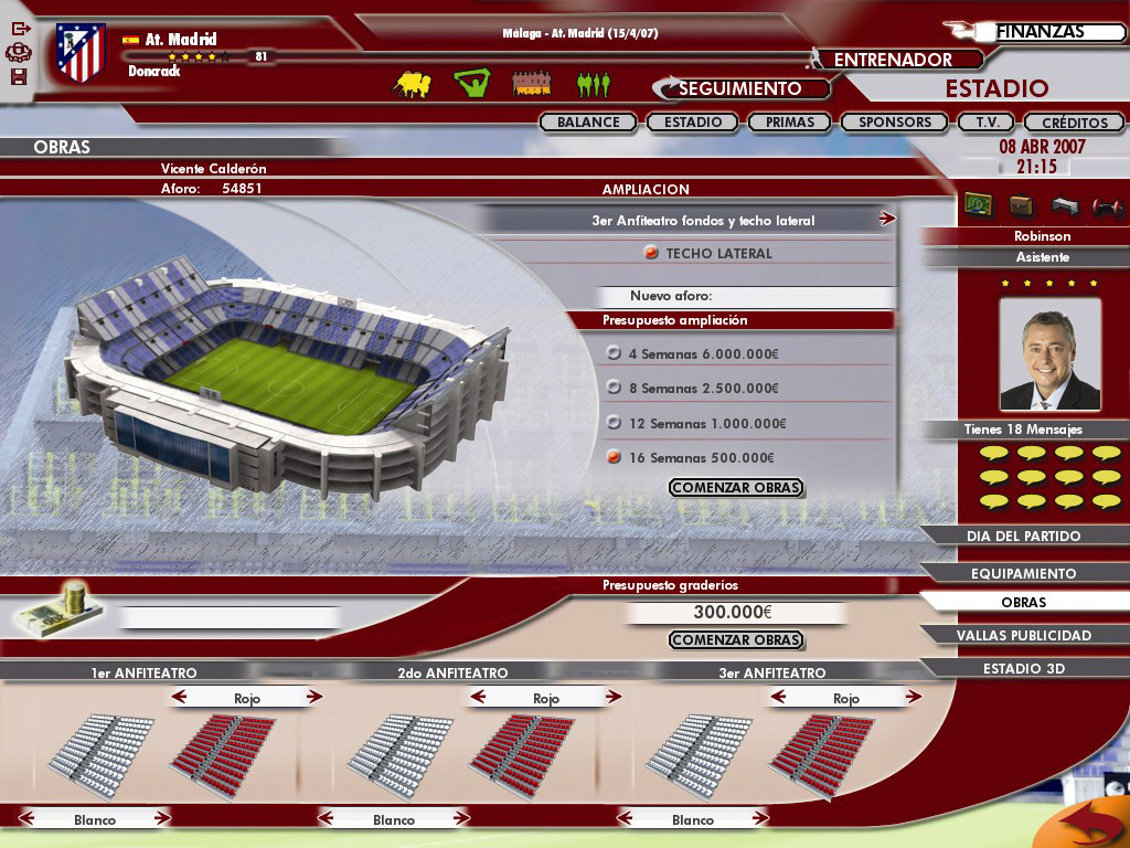 Professional Manager 2006 Стадион