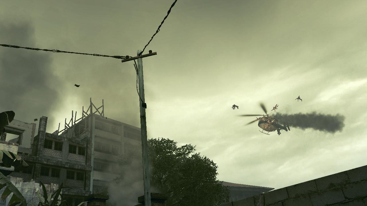 Resident Evil 5 Вертолет под атакой