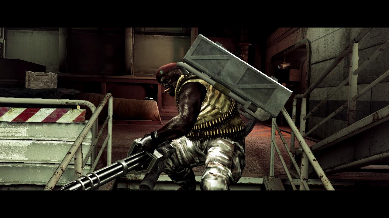 Resident Evil 5 Здоровяк с пулеметом