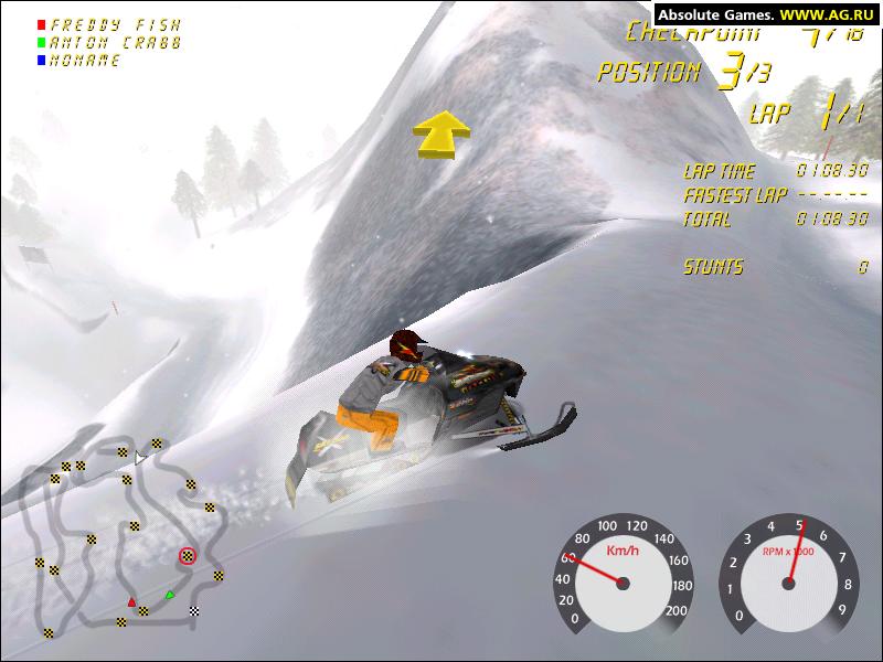 Ski-Doo X-Team Racing В снегу