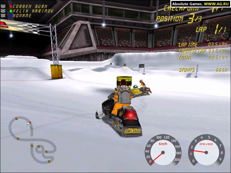 Ski-Doo X-Team Racing Геймплей