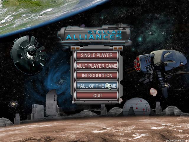 Stellar Alliances Меню игры