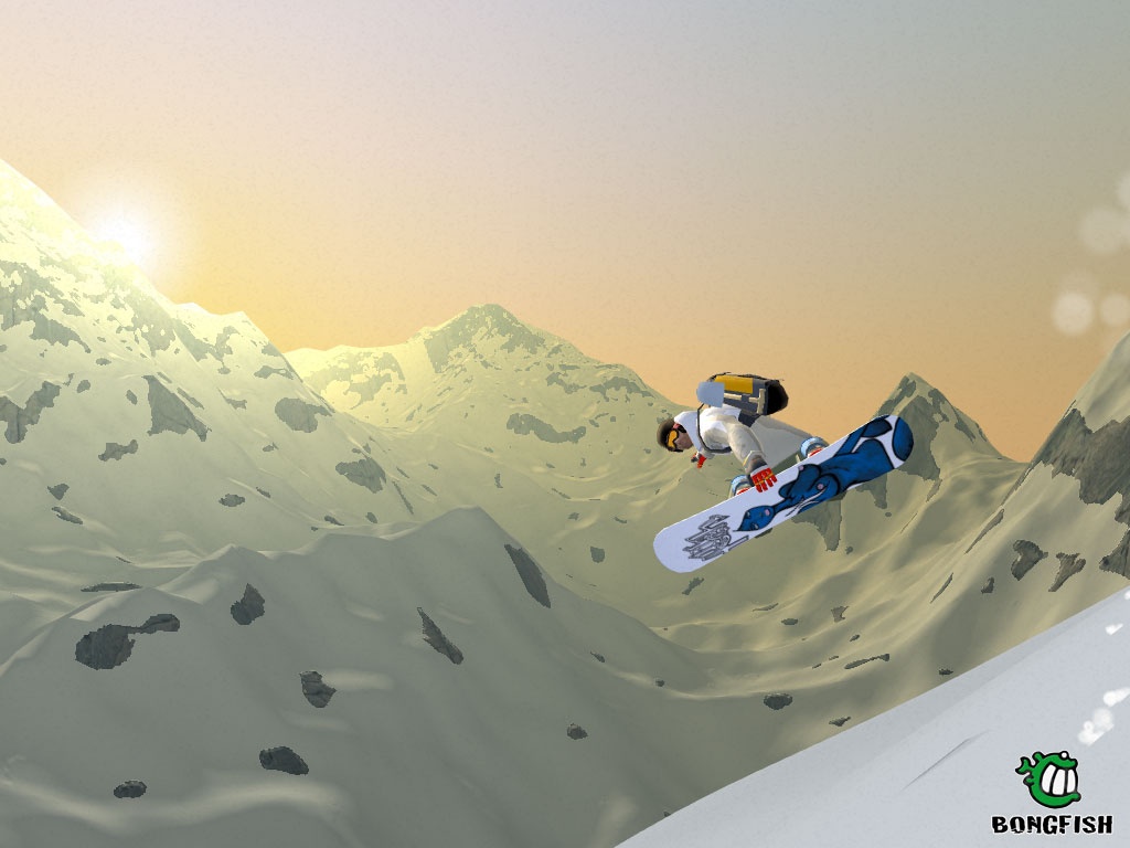 Stoked Rider Big Mountain Snowboarding Эффектный прыжок